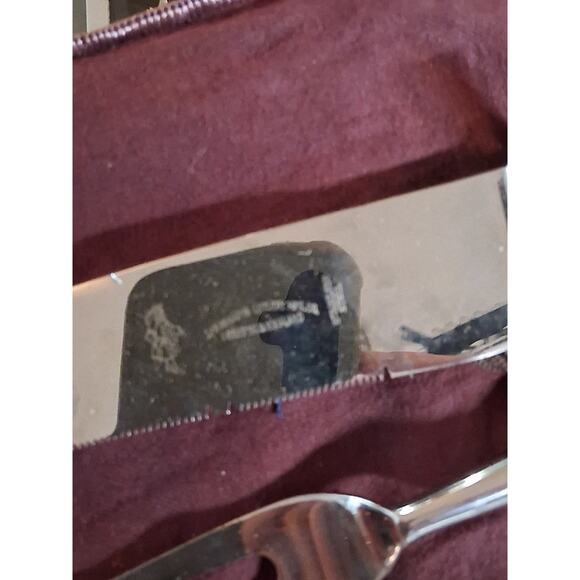 Ambassador Cutlery, Sheffield England. STERLING SILVER, HUGE MEAT carving set! - Picture 4 of 8